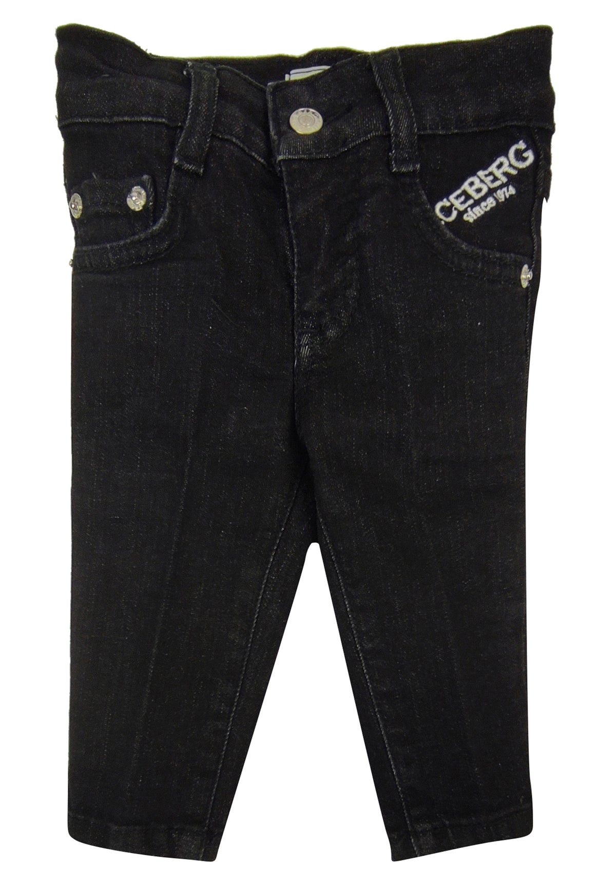 ViaMonte Shop | Ice Iceberg jeans baby boy nero in cotone stretch