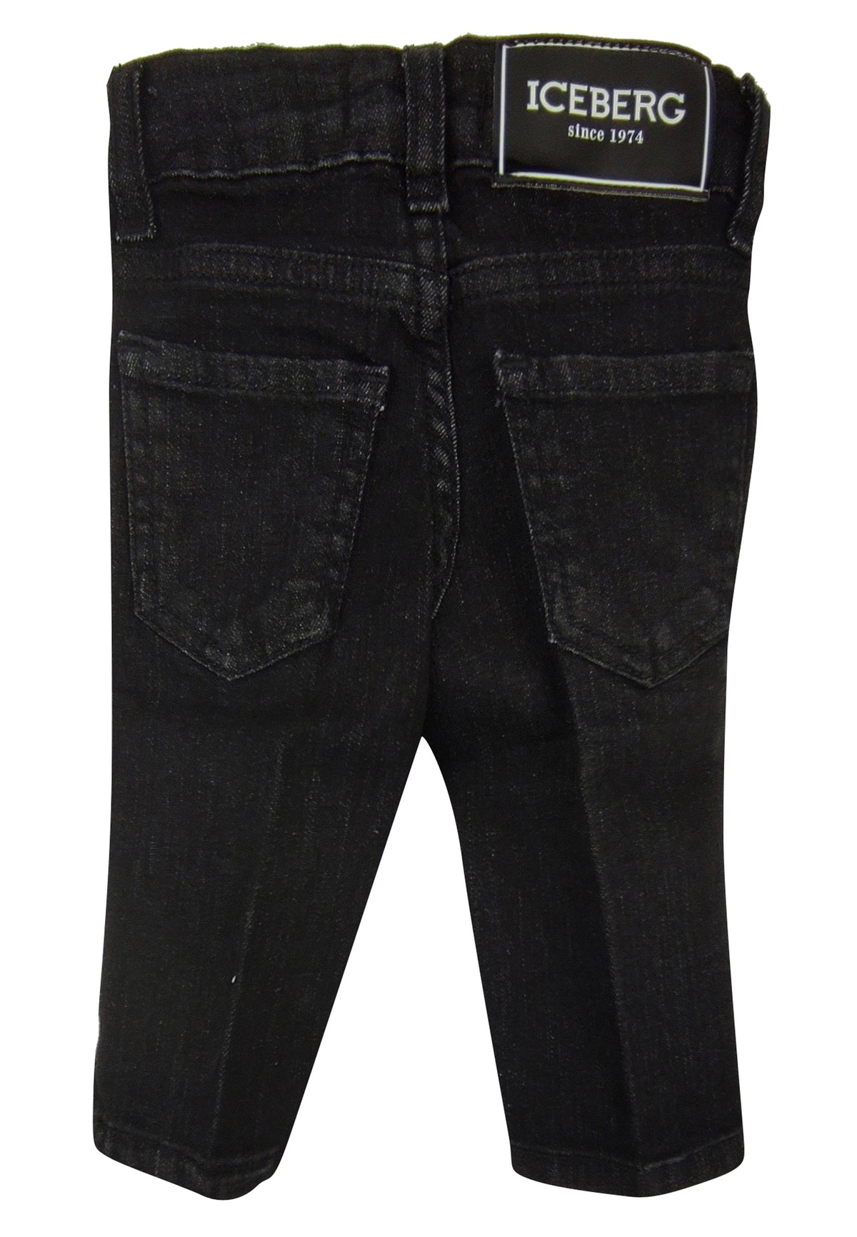 ViaMonte Shop | Ice Iceberg jeans baby boy nero in cotone stretch
