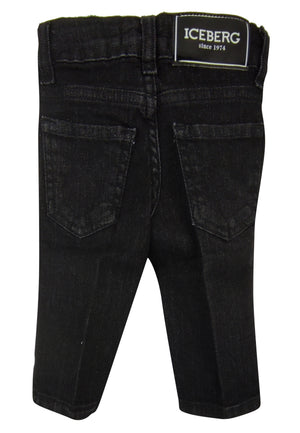 ViaMonte Shop | Ice Iceberg jeans baby boy nero in cotone stretch