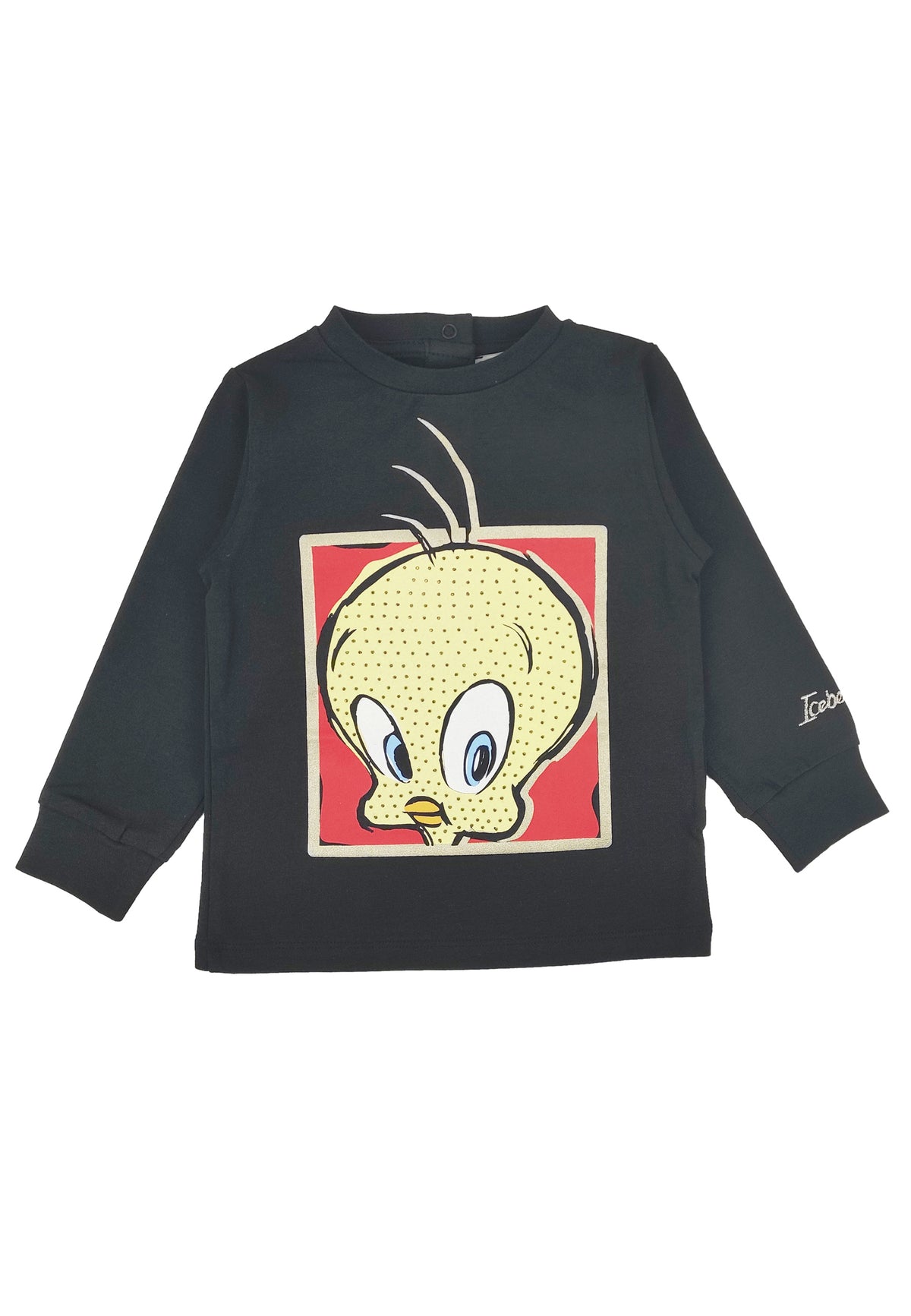 ViaMonte Shop | Ice Iceberg t-shirt baby girl nera in cotone