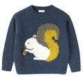 ViaMonte Shop | Il Gufo maglia baby boy blu in pura lana