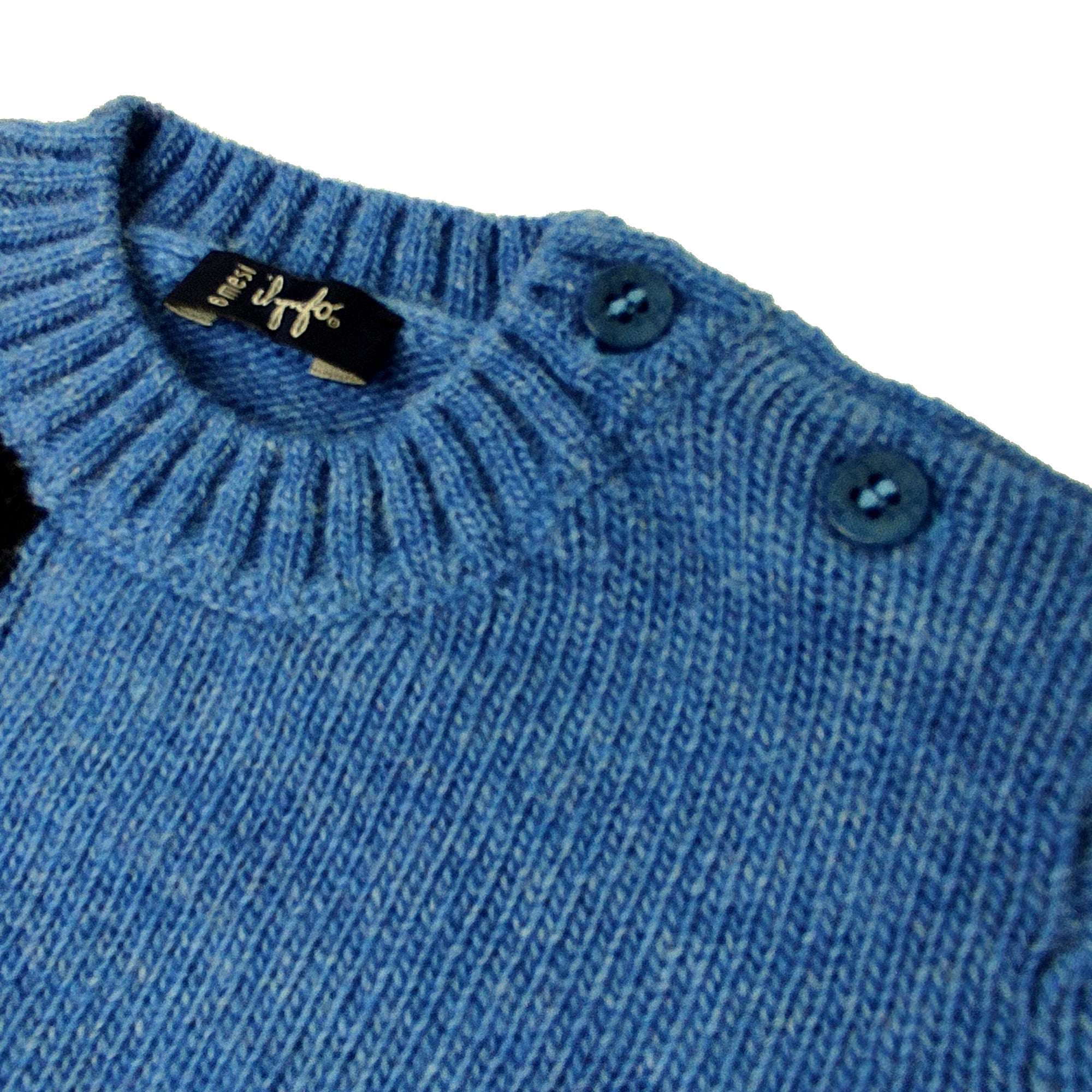 ViaMonte Shop | Il Gufo maglia baby boy in lana color block