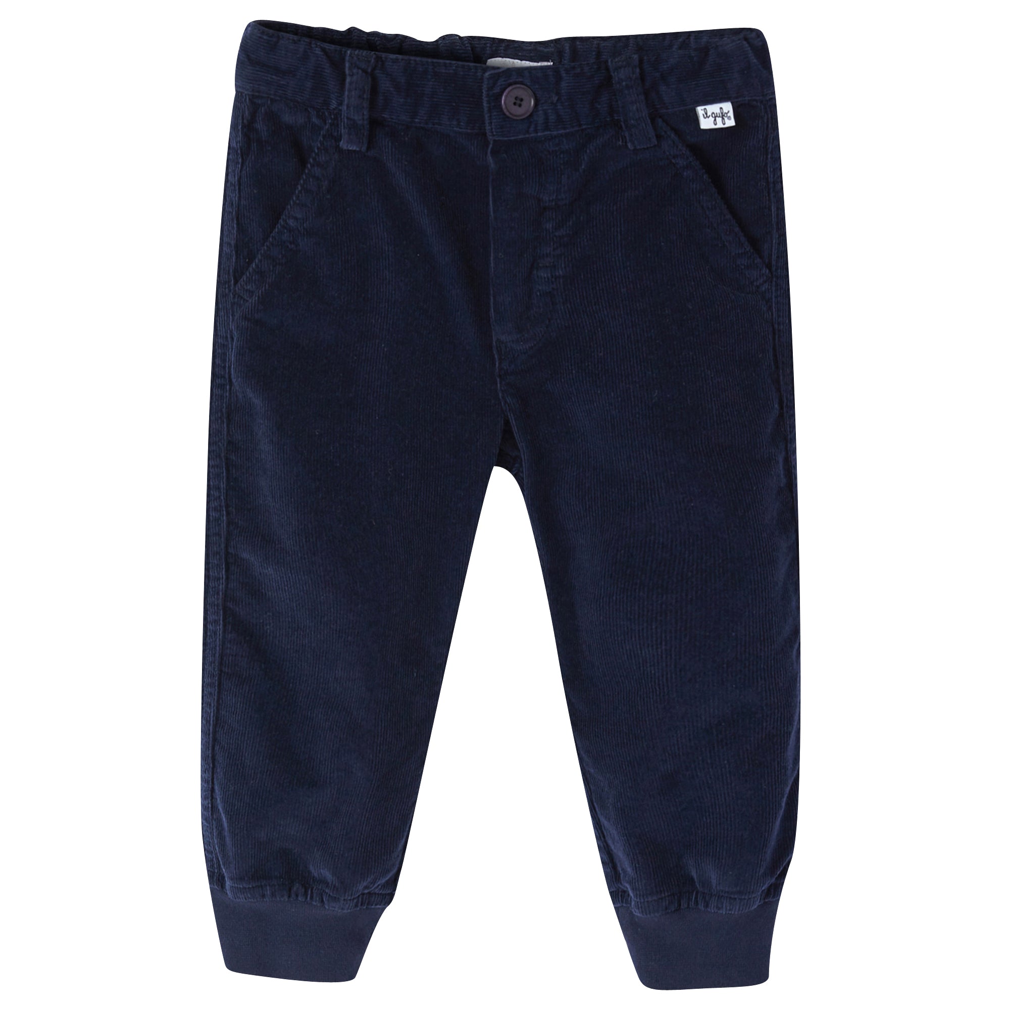 ViaMonte Shop | Il Gufo pantalone baby boy blu in velluto