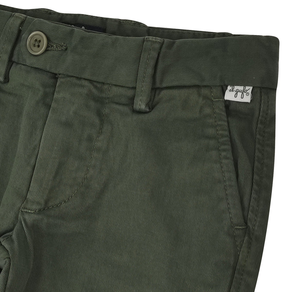 ViaMonte Shop | Il Gufo pantalone bambino verde in cotone