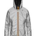 ViaMonte Shop | K-Way bambina giacca Lily plus.2 double silver metal in nylon