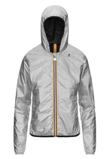 ViaMonte Shop | K-Way bambina giacca Lily plus.2 double silver metal in nylon