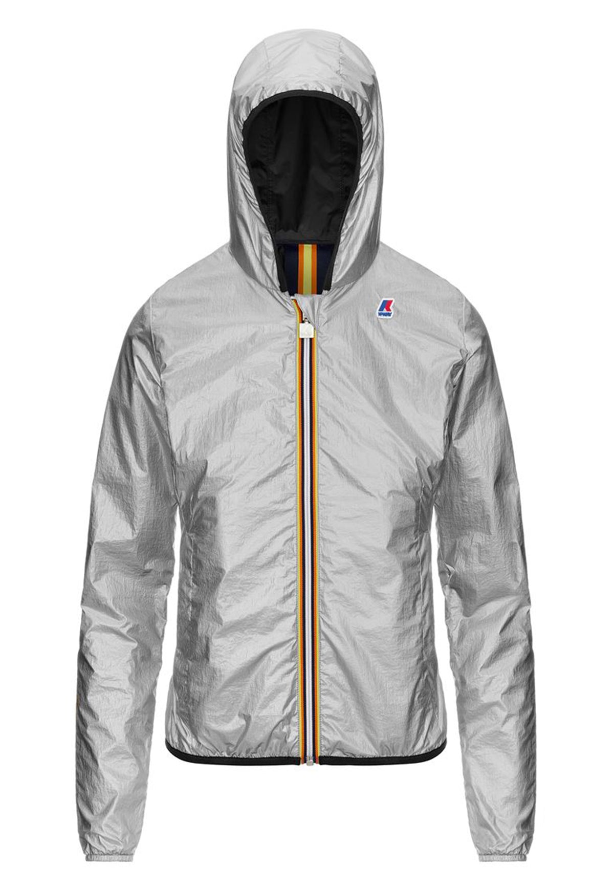 ViaMonte Shop | K-Way bambina giacca Lily plus.2 double silver metal in nylon