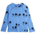 ViaMonte Shop | Mini Rodini bambino collo alto blu in misto lana organica