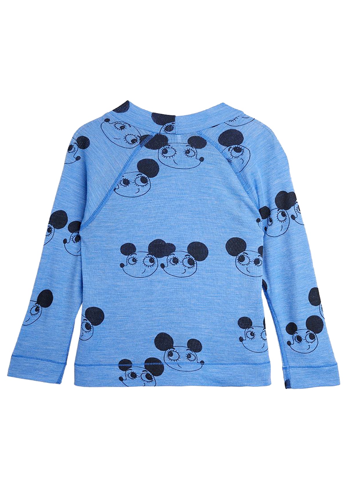ViaMonte Shop | Mini Rodini bambino collo alto blu in misto lana organica