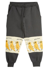 ViaMonte Shop | Mini Rodini pantalone bambino nero in felpa di cotone organico