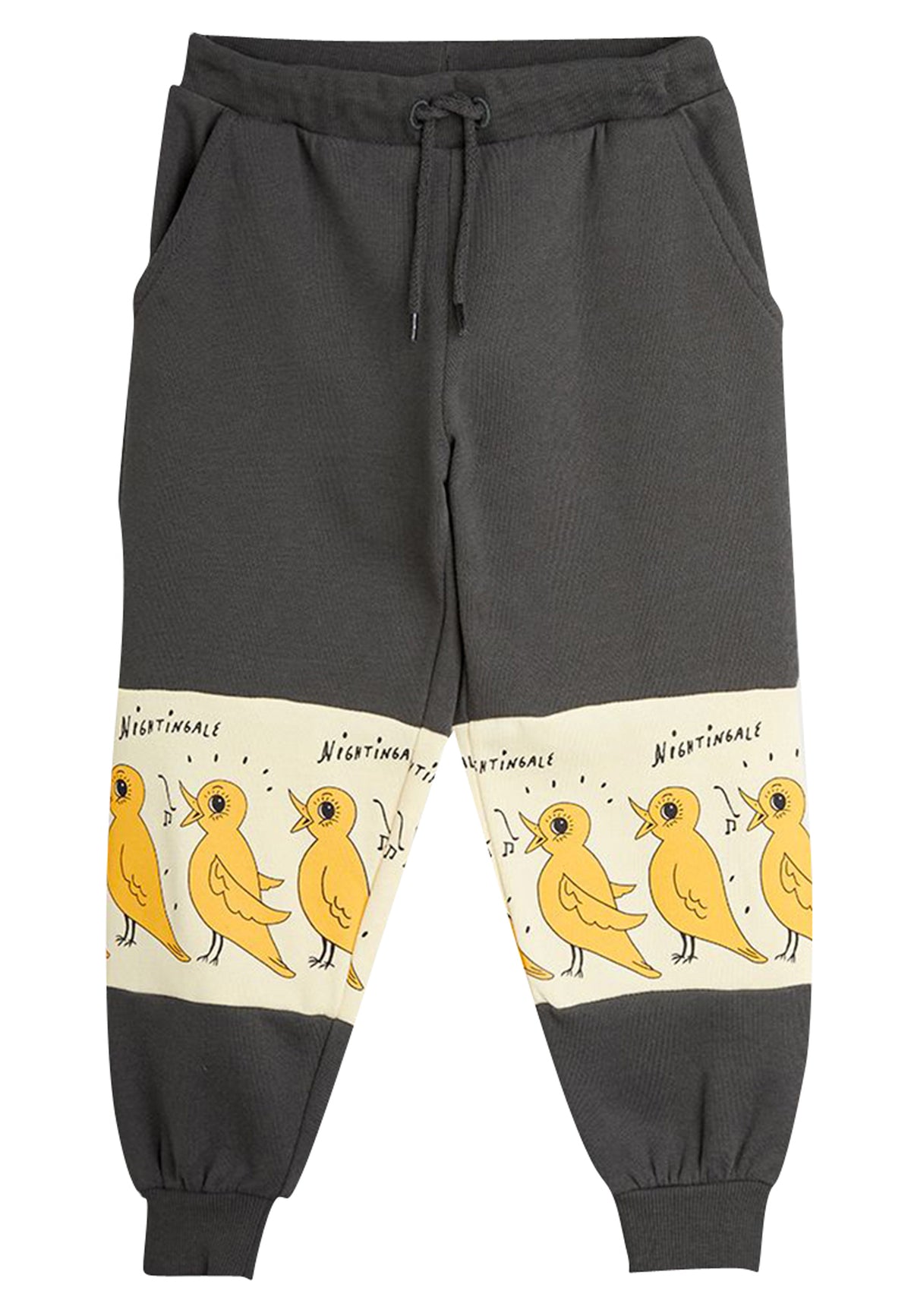 ViaMonte Shop | Mini Rodini pantalone bambino nero in felpa di cotone organico