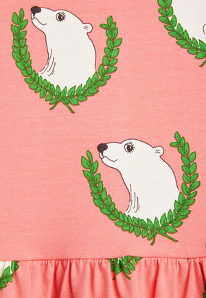 ViaMonte Shop | Mini Rodini abito bambina rosa in cotone organico stampato