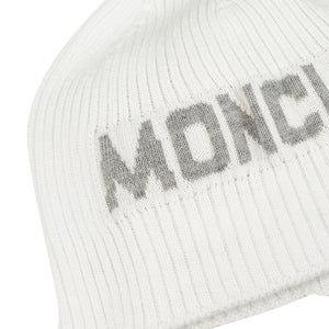 ViaMonte Shop | Moncler Enfant cappello baby boy bianco in cotone