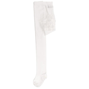ViaMonte Shop | Monnalisa baby girl collant panna da battesimo in caldo cotone con ruches