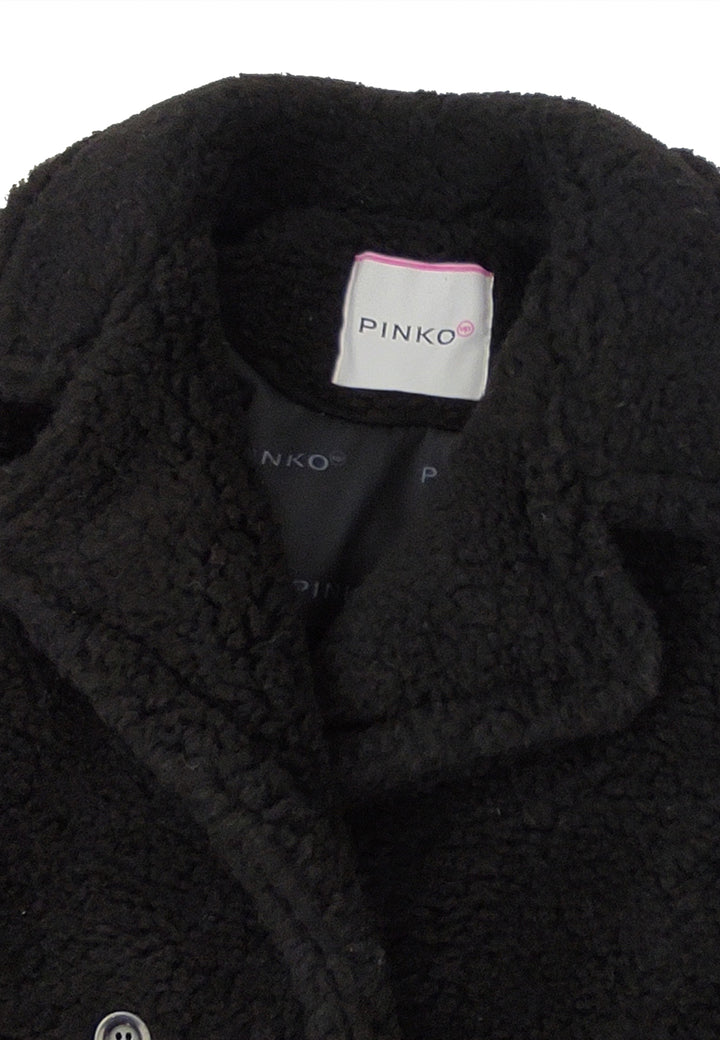 ViaMonte Shop | Pinko bambina cappotto nero in Teddy