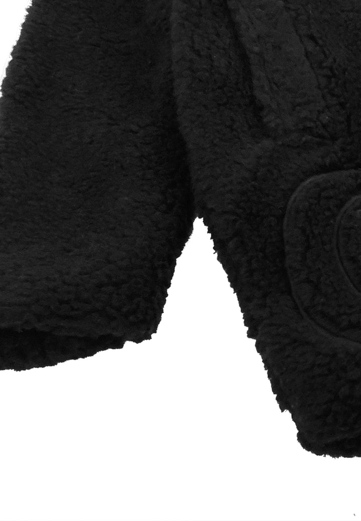 ViaMonte Shop | Pinko bambina cappotto nero in Teddy