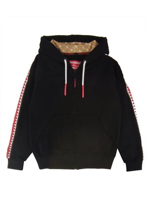 Sprayground felpa bambino nera in cotone con cappuccio | ViaMonte Shop