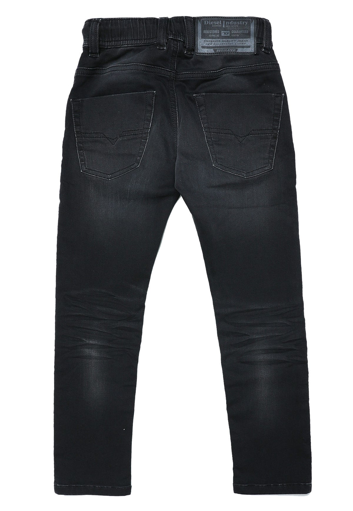 ViaMonte Shop | Diesel Kid jeans krooley-ne-j nero bambino in cotone stretch