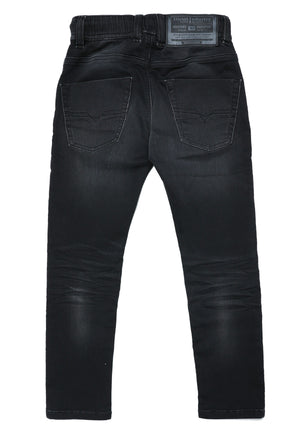 ViaMonte Shop | Diesel Kid jeans krooley-ne-j nero bambino in cotone stretch
