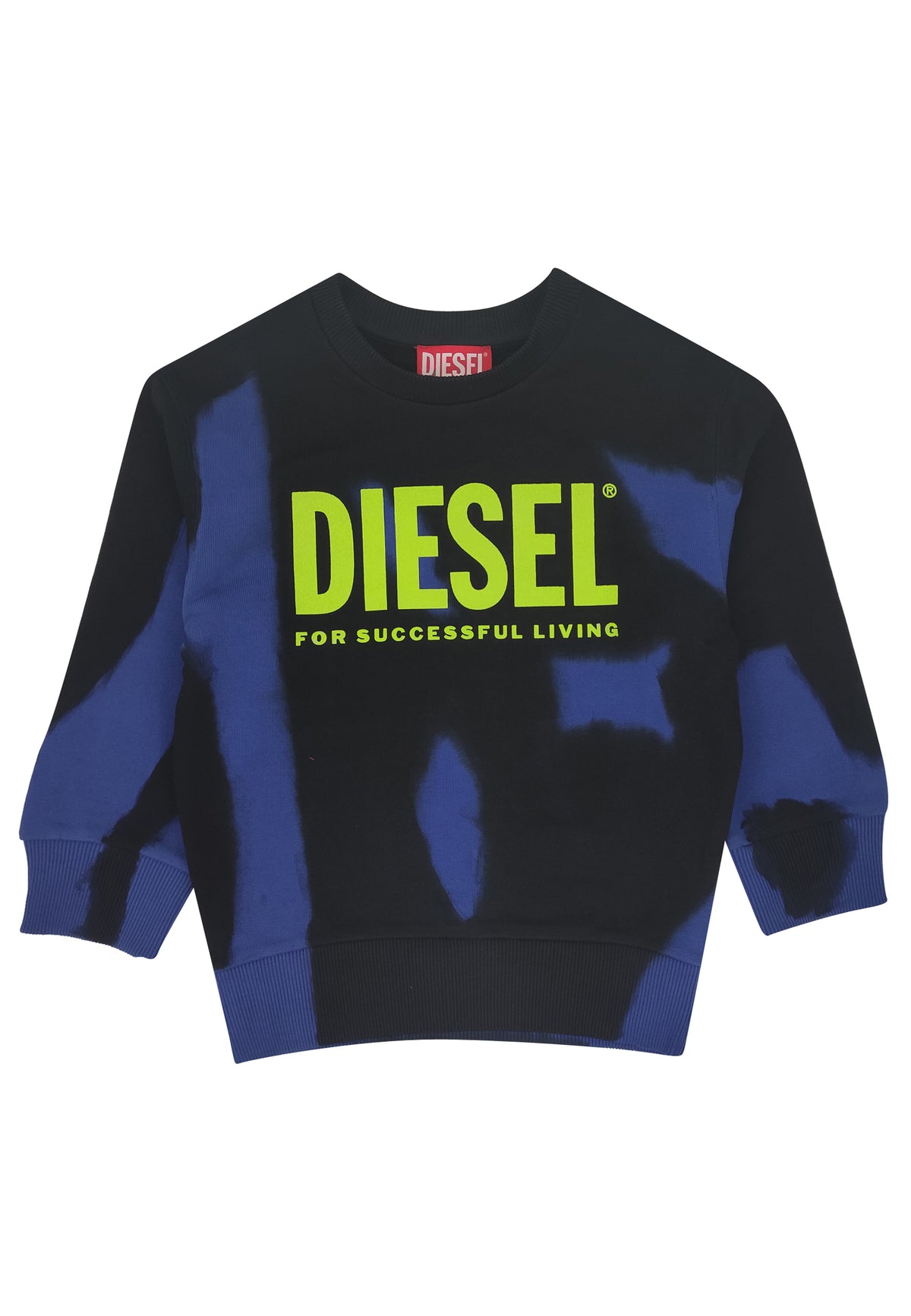 ViaMonte Shop | Diesel Kid felpa smart over nera bambino in cotone