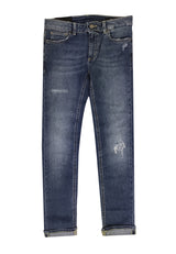 ViaMonte Shop | Dondup kids jeans Monroe blu ragazza in cotone stretch