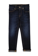 ViaMonte Shop | Dondup kids jeans George nero skinny fit ragazzo in denim used