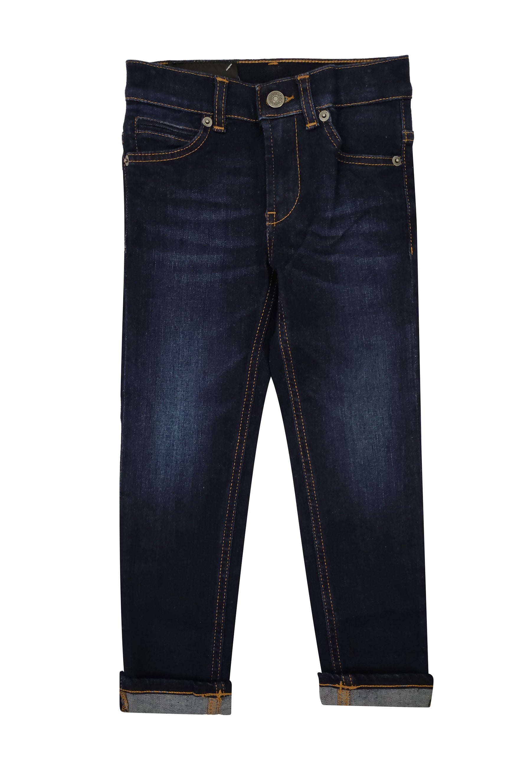 ViaMonte Shop | Dondup kids jeans George nero skinny fit ragazzo in denim used