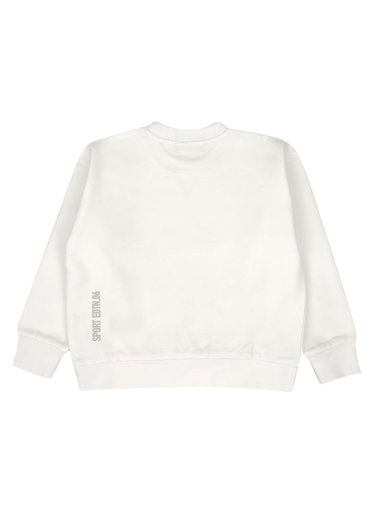 ViaMonte Shop | Dsquared2 felpa bianca bambino in cotone