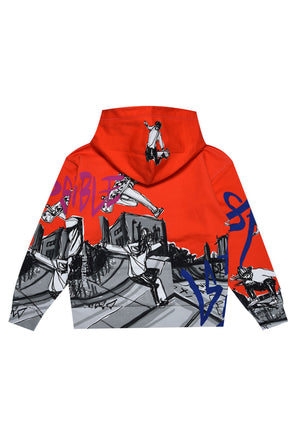 ViaMonte Shop | Dsquared2 felpa rossa bambino in cotone