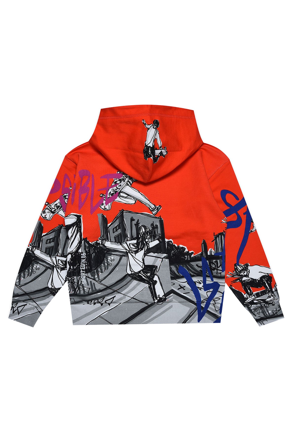 ViaMonte Shop | Dsquared2 felpa rossa ragazzo in cotone