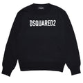 ViaMonte Shop | Dsquared2 maglia nera bambino in misto lana