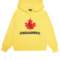 ViaMonte Shop | Dsquared2 felpa gialla bambino in cotone