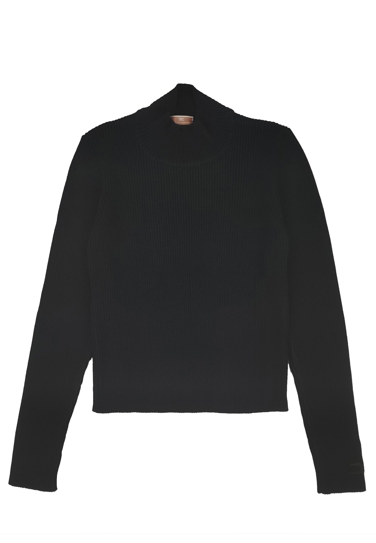 ViaMonte Shop | Elisabetta Franchi La Mia Bambina lupetto nero bambina a costine