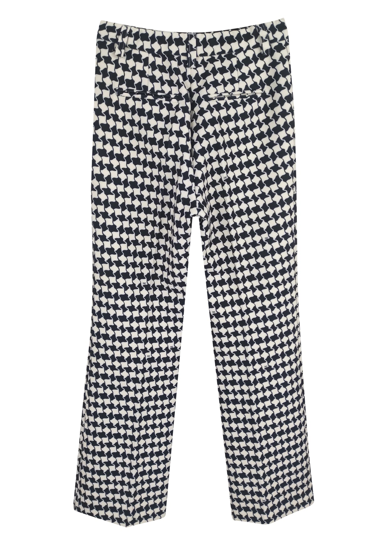 ViaMonte Shop | Elisabetta Franchi La Mia Bambina pantalone stampa pied de poule bambina in crepe