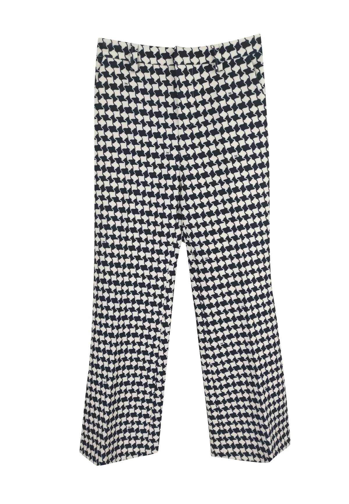 ViaMonte Shop | Elisabetta Franchi La Mia Bambina pantalone stampa pied de poule bambina in crepe