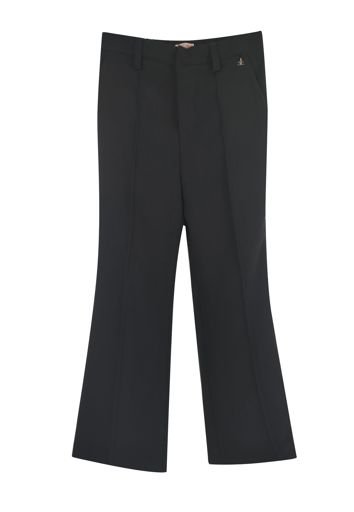 ViaMonte Shop | Elisabetta Franchi La Mia Bambina pantalone ragazza nero in crepe
