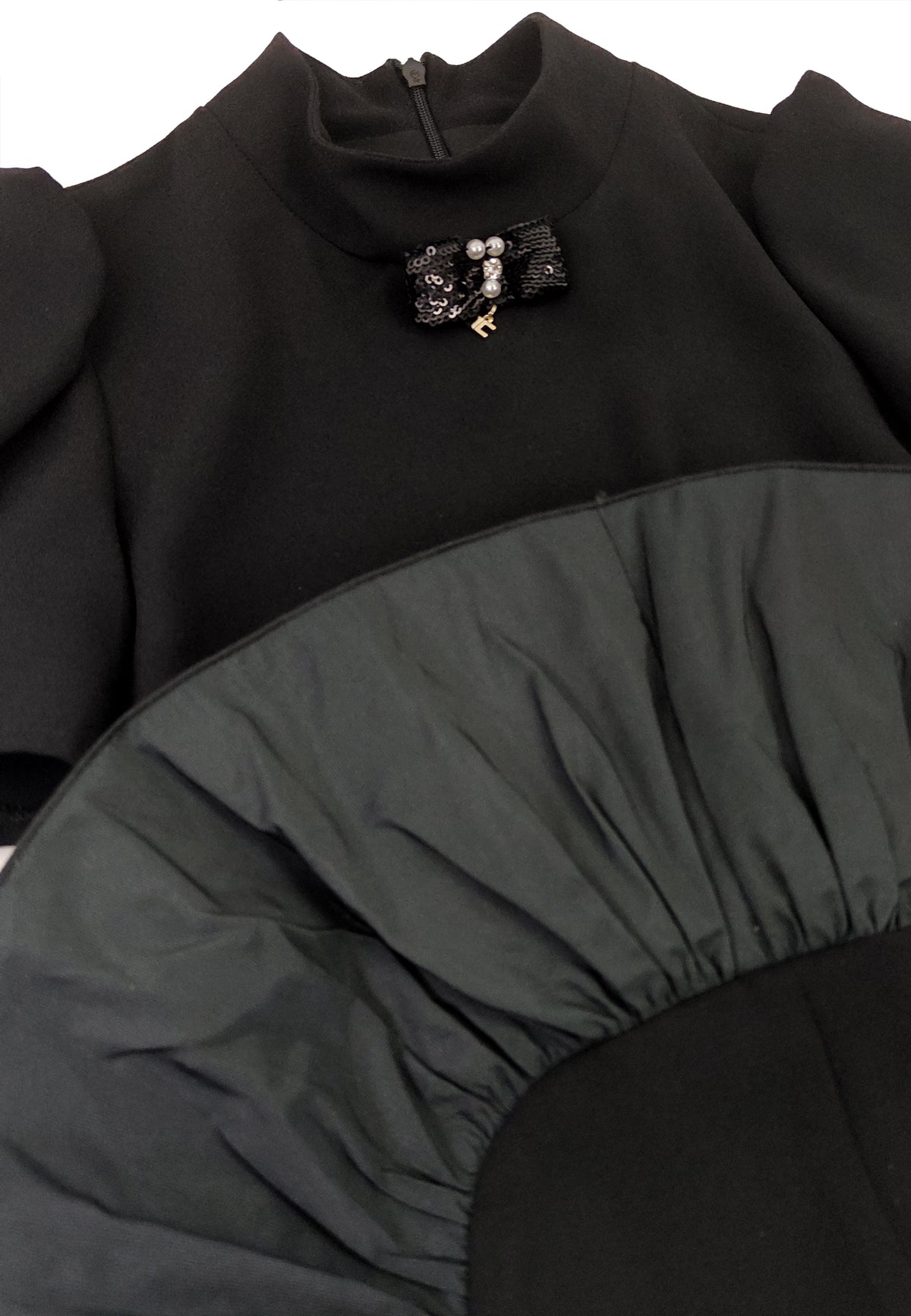ViaMonte Shop | Elisabetta Franchi La Mia Bambina tuta nera bambina in crepe