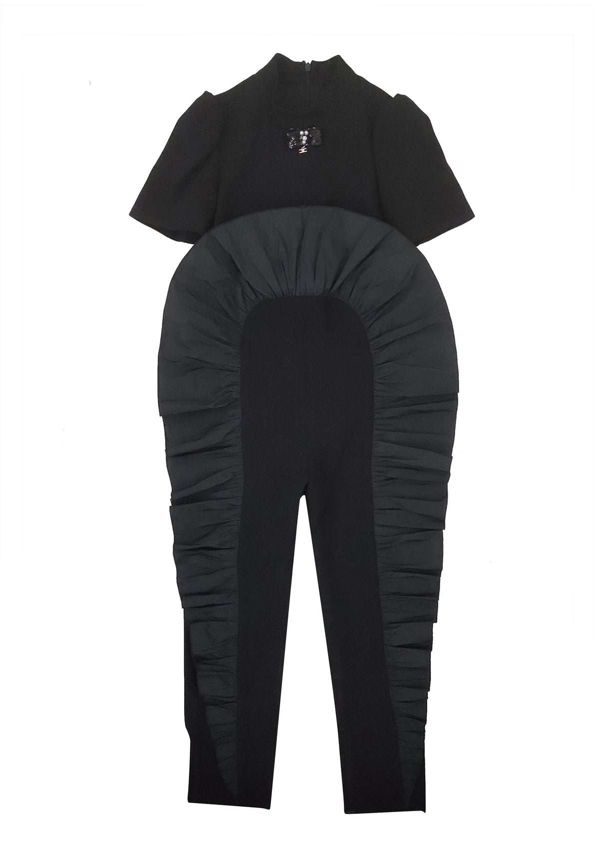 ViaMonte Shop | Elisabetta Franchi La Mia Bambina tuta nera bambina in crepe