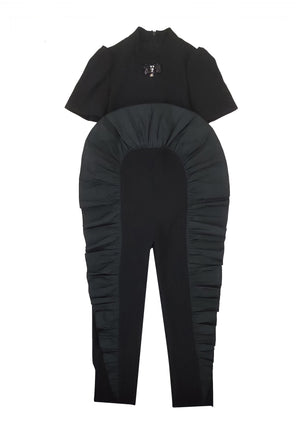 ViaMonte Shop | Elisabetta Franchi La Mia Bambina tuta nera bambina in crepe