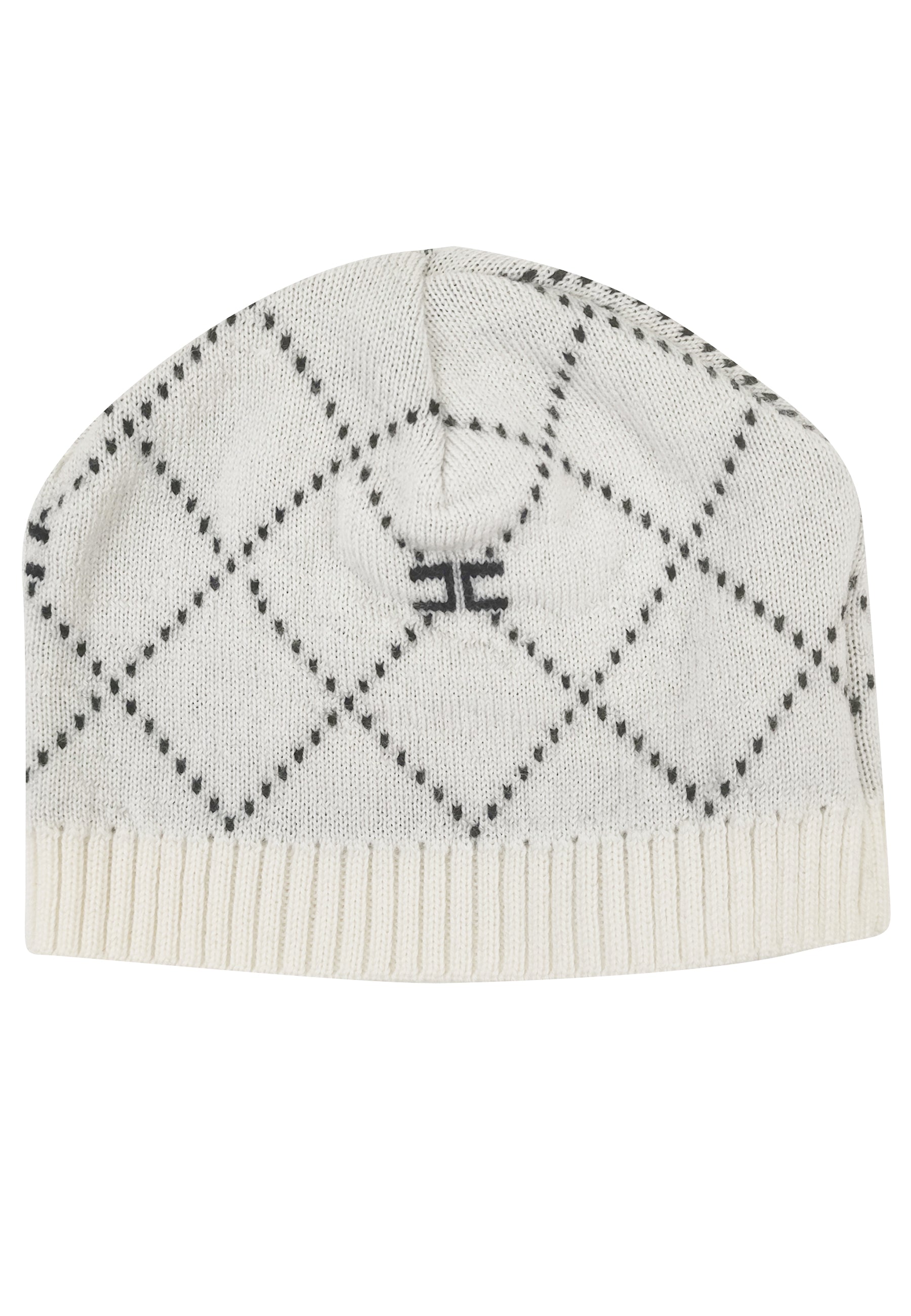ViaMonte Shop | Elisabetta Franchi La Mia Bambina cappello avorio neonata in lana
