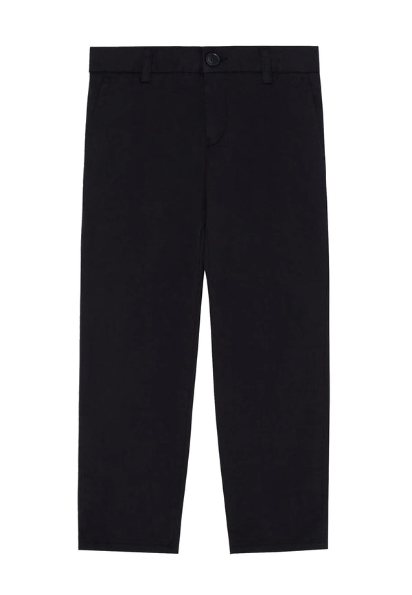 ViaMonte Shop | Emporio Armani pantalone chino blu bambino in cotone stretch
