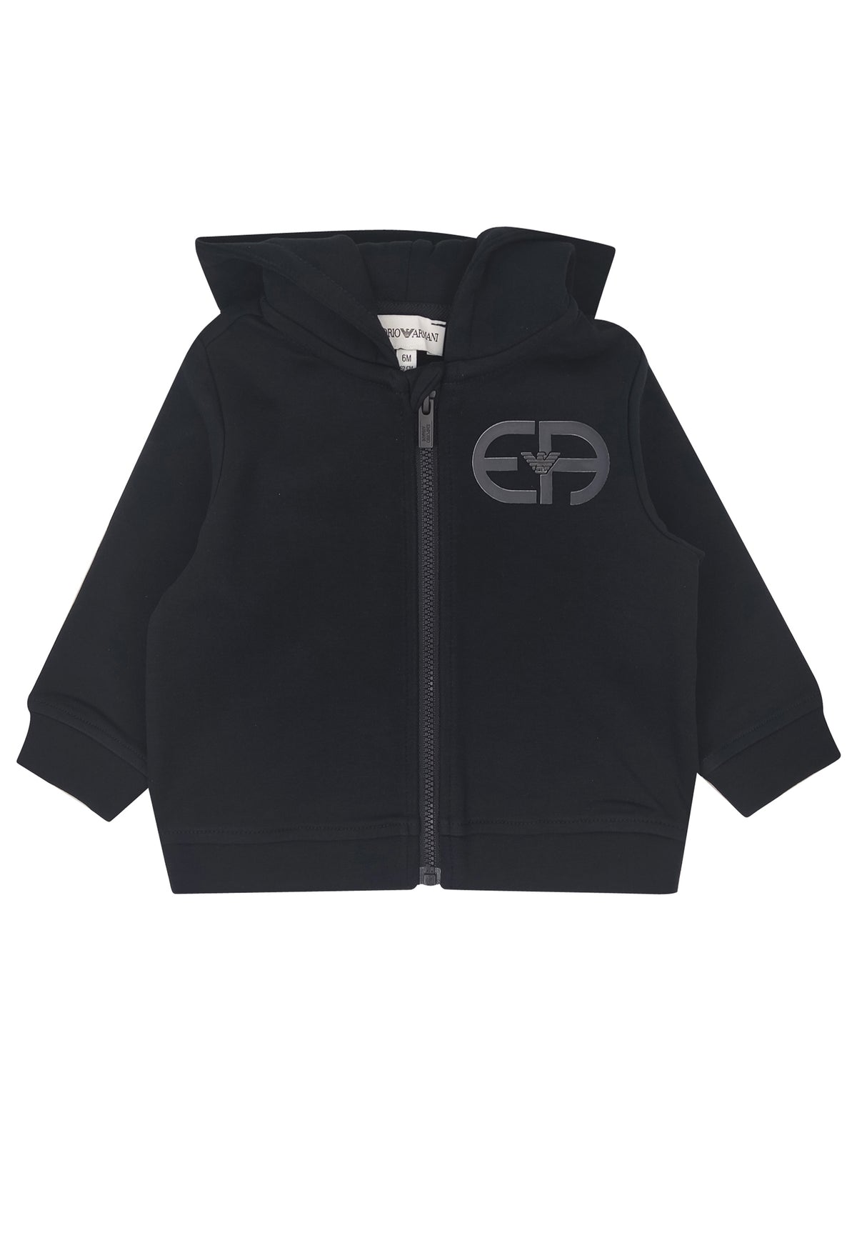 ViaMonte Shop | Emporio Armani felpa EA blu neonato in double jersey