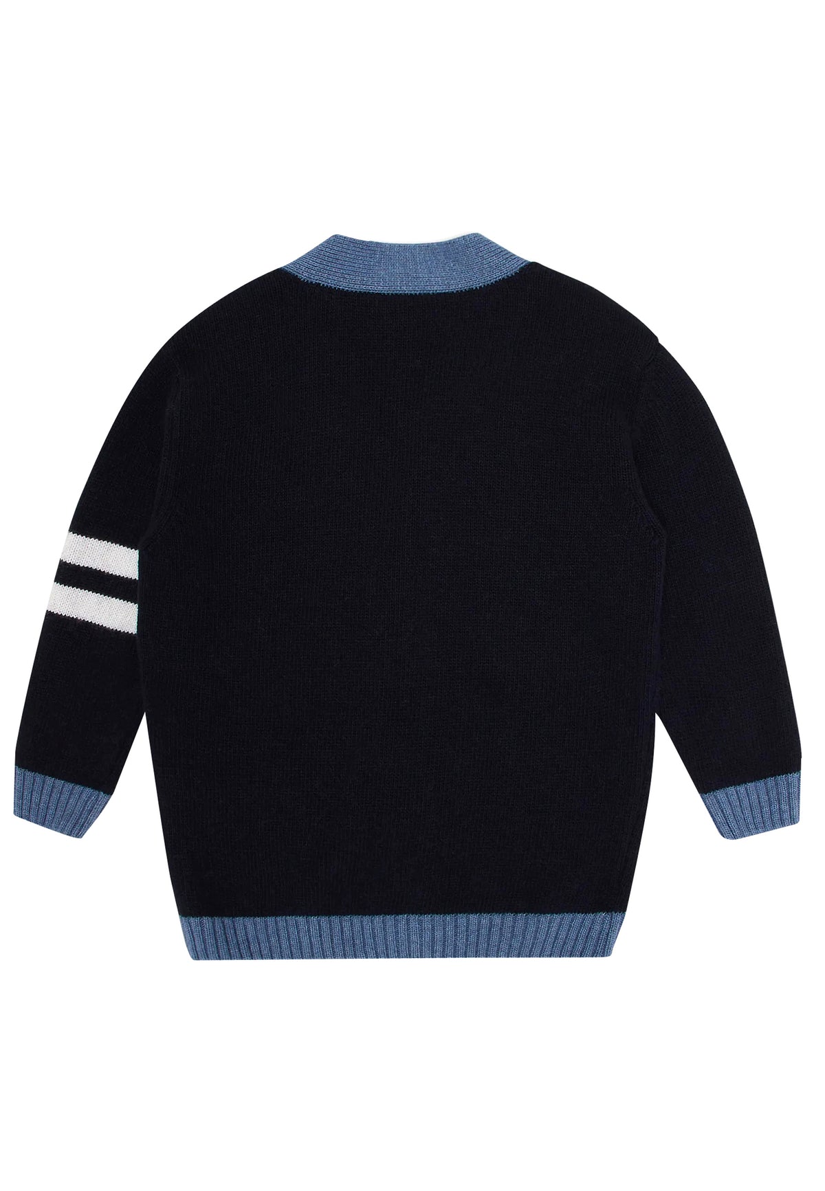 ViaMonte Shop | Emporio Armani cardigan blu neonato in misto cashmere