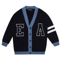 ViaMonte Shop | Emporio Armani cardigan blu neonato in misto cashmere