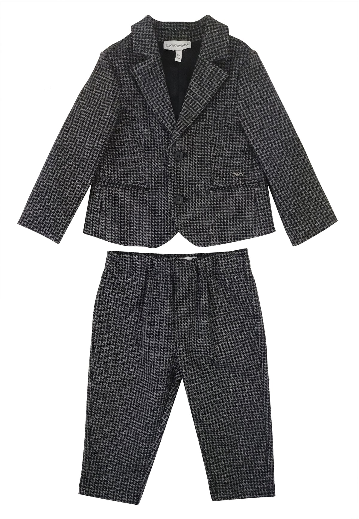 ViaMonte Shop | Emporio Armani completo neonato in pied de poule