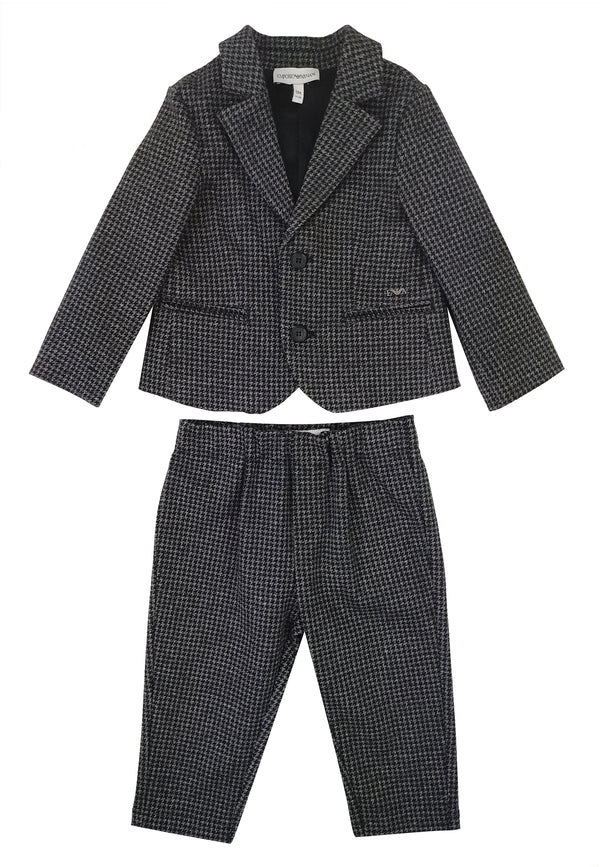 ViaMonte Shop | Emporio Armani completo neonato in pied de poule