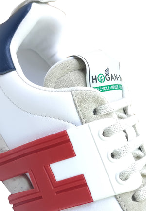 ViaMonte Shop | Hogan Junior sneakers 3R bianca ragazzo in pelle