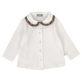 ViaMonte Shop | Il Gufo camicia panna neonata in jersey di cotone