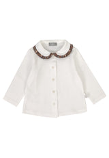 ViaMonte Shop | Il Gufo camicia panna neonata in jersey di cotone