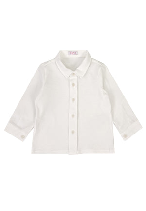 ViaMonte Shop | Il Gufo camicia latte neonato in jersey di cotone